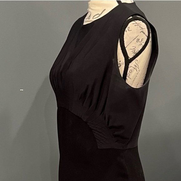 Diane Von Furstenberg Asabi Pleated Sheath Dress in Black - Picture 14 of 16